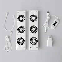 Cozy Vent Heizkörperventilator Heizkörper Ventilator Energiesparender Booster mit Fernbedienung