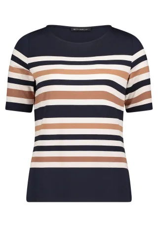 Betty Barclay - Basic Shirt dark blue/brown - Gr. - 36