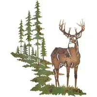 moebel-direkt-online Wanddekoobjekt Hirsch (1 St), aus Metall