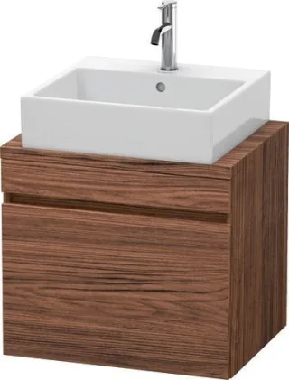 Duravit DuraStyle Konsolenwaschtischunterbau wandhängend Nussbaum dunkel Matt 600x478x512 mm - DS530 DS530002121