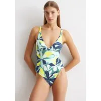 Marc O'Polo Badeanzug Multi Floral Triangle-Cups, florales Muster, herausnehmbare Soft-Cups