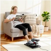 SPORTNOW Ellipsentrainer mit Fernbedienung, LED-Display, 12 Geschwindigkeiten (Leise Tragbar Pedaltrainer, 1-tlg., Untertisch Elektrischer Crosstrainer), für Senioren Büro