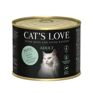 CAT'S LOVE Nassfutter Katze Adult Pute 12x200 g