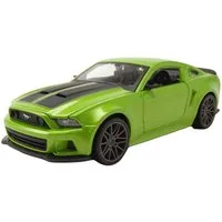 Maisto® Modellauto Ford Mustang Street Racer 2014 grün metallic, Maßstab 1:24