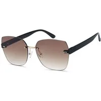 styleBREAKER Sonnenbrille Rahmenlose Rechteckige Sonnenbrille (1-St) Gradient