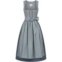 Nübler Dirndl Langes Dirndl Gill in Silber von Nübler - Rocklänge 90 cm