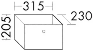 Burgbad Korb 205x315x230 , ACJX031 ACJX031