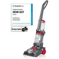 CLEANmaxx Teppichreinigungsgerät Teppichreiniger Professional mit Vibrations- und Seitenbürsten, 800 W, mit Beutel, Intensive Reinigung mit Vibration Teppichreinigung Polster