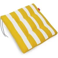 Herlag Hockerauflage Mia, Sitzauflage Hocker 50x50x5cm Gelb Gestreift