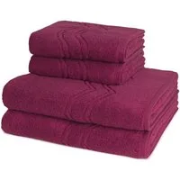 ROSS Handtuch Set Cashmere feeling, Walkfrottee (Spar-Set, 4-St), 2 X Handtuch 2 X Duschtuch im Set - Baumwolle - Saugstark