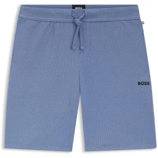 Herren Boss Waffle Shorts in Hell/Pastellblau