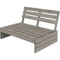 ML-DESIGN Gartenstuhl Sitzbank Holzbank Terrassenbank Hausbank Gartenmöbel Bank für Garten, 3-Sitzer mit Rückenlehne Massivholz 120x76,5x70cm robust wetterfest