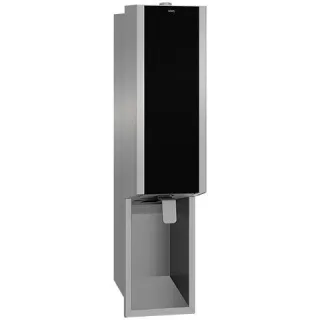 KWC Aquarotter Seifenspender, EXOS, Edelstahl, UP, 124x500x120 mm, Front ESG schwarz, 2030034638 2030034638