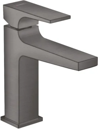 Hansgrohe Waschtischmischer 110 Metropol Brushed Black mit Push-Open Ablaufgarnitur, 32507340 32507340