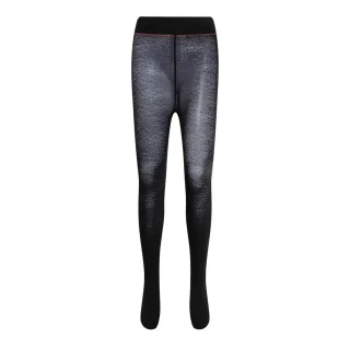 Hugo - Strumpfhosen für Damen, Logo, Leo-Muster (Schwarz)