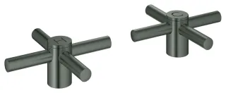 Grohe Kreuzgriffe Atrio 14215 1 Paar hard graphite gebürstet, 14215AL0 14215AL0