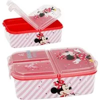 Disney Minnie Mouse Lunchbox Brotdose Mouse 3 Fächer Minnie Maus Lunch to Go Vesper Dose