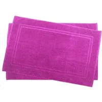Julie Julsen Badematte 2-Badematte-Pink-50 x 40 cm, Baumwolle, Doppelrahmen