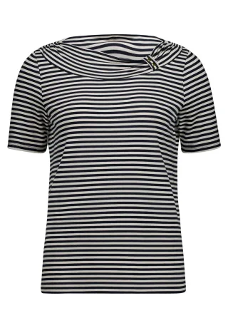 betty barclay - so cosy - - Ringelshirt dark blue/beige - Gr. - 38