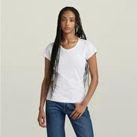 G-STAR V-Shirt Eyben mit Label