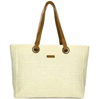 Enrico Benetti Strandtasche Badetasche mit Reißverschluss Damen Herren (Shopper, groß), in schöner Bastoptik