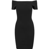 URBAN CLASSICS Shirtkleid Urban Classics Damen Ladies Off Shoulder Rib Dress (1-tlg)
