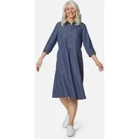 GOLDNER Blusenkleid Kleid mit Hemdblusenkragen