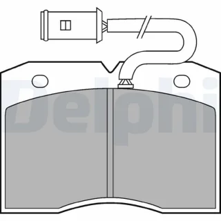 Delphi Bremsbel?ge vorne Iveco Daily 2 2,5 LP863