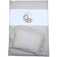 Primawela Babybettwäsche Kinderwagenset Baby Bettwäsche für Kinderwagen Bezüge Decke Kissen, 4 teilig