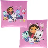 Gabby's Dollhouse Dekokissen Kissen Velours Kissen Ideal als Dekokissen