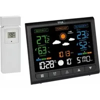 TFA Dostmann TFA 35.1171.01 Contrast mit VA Farbdisplay und Wetterprognose Funkwetterstation
