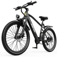 ibettertec E-Bike Cityrad 26 Zoll,Pedelec mit 36V 10/13AH Akku 250 W Motor, 55km, 250 Wh, (Pedelec Herren Damen, E Bike 21 Gang, E Bike 7 Gang, Trekking E Bike, City E Bike 250W, Elektrofahrrad für Pendler, E Bike 36V Akku, E Bike City und Tour)