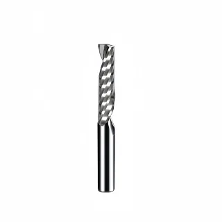 6mm Shank Solid Carbide Spiral Router Bit Single Flute Up Cut O Type for CNC Milling Aluminum Wood Acrylic PVC & MDF 3D