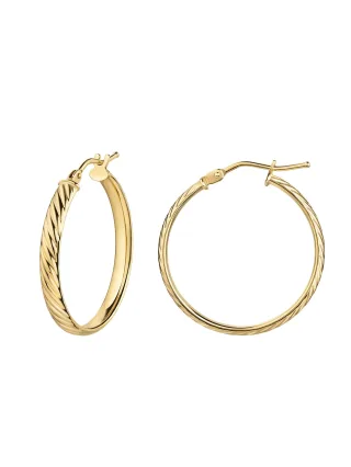 Fascination by Ellen K. Creolen 375/- Gelbgold 22mm