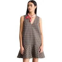 Marc O'Polo DENIM Midikleid aus Organic Cotton-Leinen-Mix