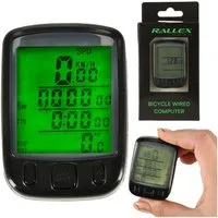 Ikonka Fahrradcomputer Wasserdichter Fahrradcomputer mit beleuchtetem 25in1 LCD-Display (Fahrradcomputer mit kabellosem Sensor und umfassenden Funktionen, Fahrradcomputer mit Halterung, Sensor, Kabelbindern und Batterie), Wasserdichtes LCD-Fahrradcom