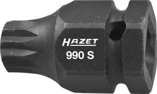 HAZET Schlag- Maschinenschrauber Schraubendreher-Steckschlüsseleinsatz (1/2 Zoll), Innen Vielzahn Pr Standardlänge - 990S-16