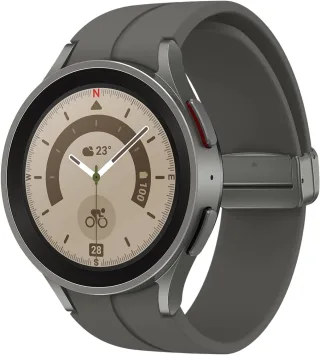 Samsung Galaxy Watch 5 Pro [inkl. Sportarmband grau] 45mm Titangehäuse grau