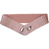 MIRROSI Taillengürtel Leo Unifarbe breit 8cm für Taillenumfang 85 bis 110cm, ONESIZE (Unifarben, Angenehmes Tragesgefühl, Leopard Muster) Breiter Stretch Gürtel