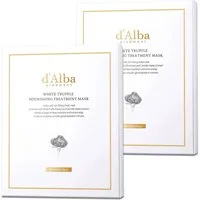 d'Alba Gesichtsmaske Tuchmaske d'Alba pflegende weiß Truffle Nourishing Treatment Mask, 10-tlg., Gesichtsmaske, Tuchmaske, Gesichtspflege, Anti-Aging