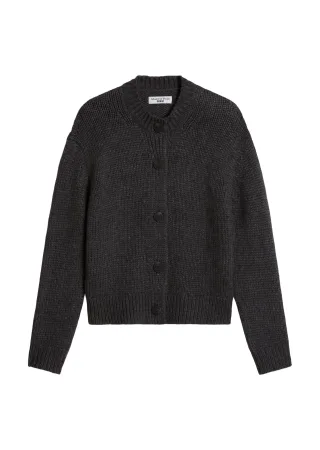 Marc OPolo DENIM - Cardigan relaxed Dark Grey Melange - Gr. - M