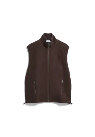 Armedangels - COTTON FLEECE VEST claystone - Gr. - XS