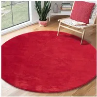 the carpet Teppich Relax round, rund, Höhe: 16 mm, waschbarer Wohnzimmer Teppich modern rutschfest