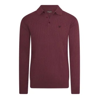 Cappuccino Italia Trui Massa Strick-Polo Rot