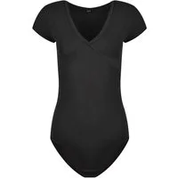 Evoni Body Damen Kurzarmbody V-Dekolleté