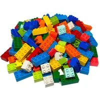 LEGO® LEGO® DUPLO® Steine 2x2, 2x4 3437 3011 Teile 10x Spielbausteine, (Bausteine, 10 St., Kreativ-Set), Made in Europe