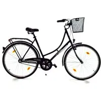 T&Y Trade Cityrad 28 Zoll Damen City Holland Fahrrad Rad Bike 3 GANG NEXUS Enur Schwarz, 3 Gang Shimano, Nabenschaltung, Rücktritt, Gepäckträger, Licht, 3 Nexus Gang, Seitenständer, Korb