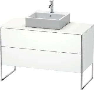 Duravit XSquare Konsolenwaschtischunterbau bodenstehend Weiß Supermatt 1200x548x778 mm - XS492208484 XS492208484