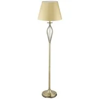 relaxdays Stehlampe Schirmlampe Antik, gold, Stehlampe