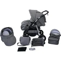 Clamaro Kombi-Kinderwagen Kombikinderwagen Milo, Baby, Buggy, 2in1 Set mit Sportsitz, Kombikinderwagen Milo, Baby, Buggy, 2in1 Set mit Sportsitz